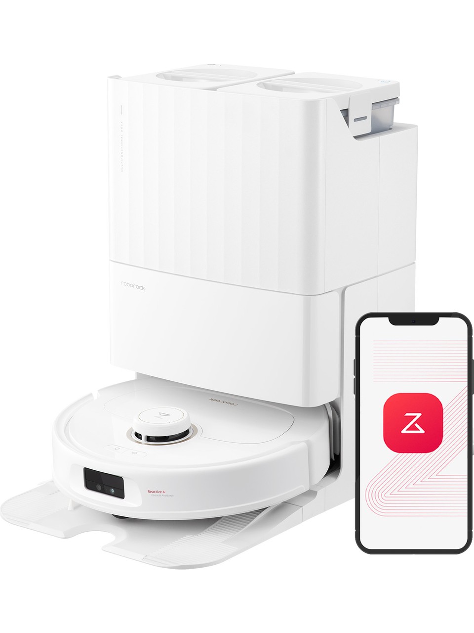 Roborock Qrevo MaxV Akıllı Robot Süpürge Beyaz